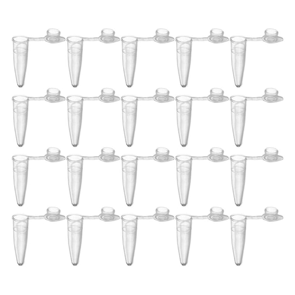 2000 kpl 0,2 ml mikroputki Snap Clear mikroputket laite [DB] White 2.00X1.80X1.80CM