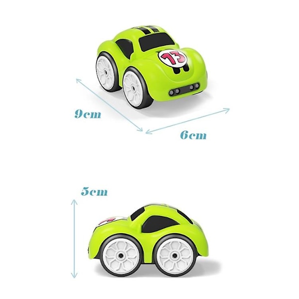 Fjernstyrt Sensorisk Bil med Hindringsunngåelse og Oppladbar Følg-Funksjon - Lekebil for Barn {Db) Orange