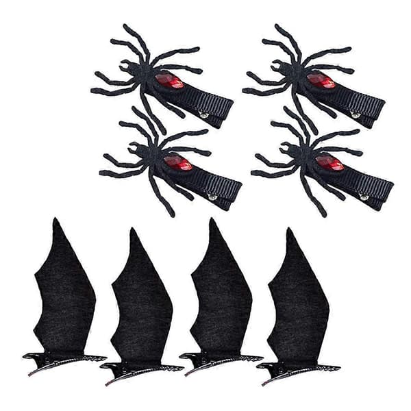 Halloween Hårspenner Små Hårspenner Barn Halloween Tilbehør 4Par[DB]