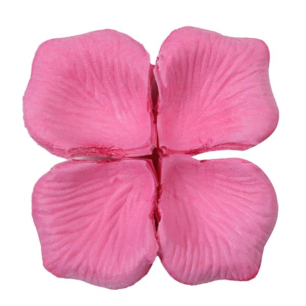 1200 stk/12 pose Attraktivt kunstig roseblad Bred applikasjon ikke-vevd stoff Realistisk gjør-det-selv falske blomsterblad til bryllup Jikaix Dark Pink