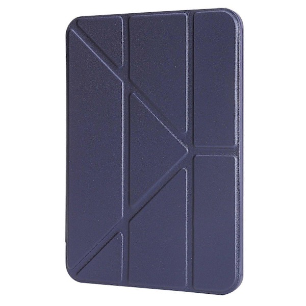 iPad Air 11 (2024) Kotelo PU Nahka+Silikoni Origami Jalusta Suojakuori - Musta [db] Multicolor Dark Blue
