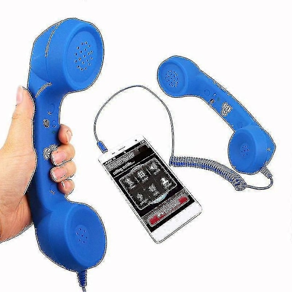 3,5 mm Retro Mobiltelefon Mottagare Telefonlur med Mikrofon [db] Red