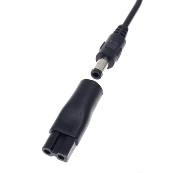 DC 5,5x2,1 mm Han-stik til C8 Hun-stik Strømkabel Omdannelsesinterface { DB} With a USB line