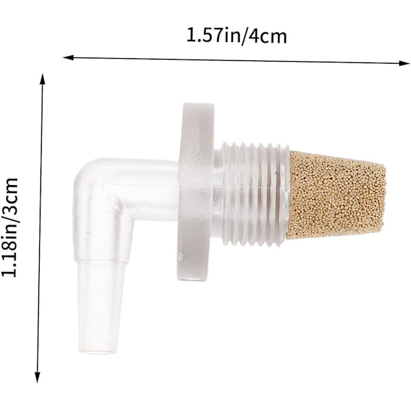 10 stk. iltpumpe luftdiffusor akryl fiskebeholder luftbeslag fiskebeholder luftboblediffusor dekoration