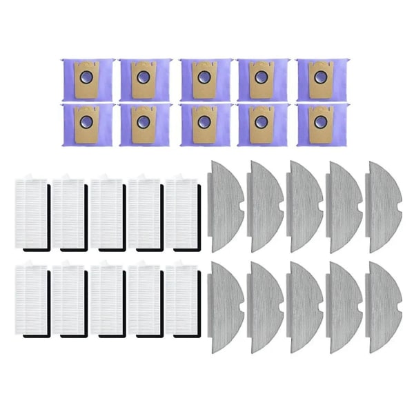 For Robovac L35 Hybrid+ / Lr30 Hybrid+ hepa suodatin Moppiliinat Rag Robot Imurit Vaihda Varaosa Pa Db Photo Color