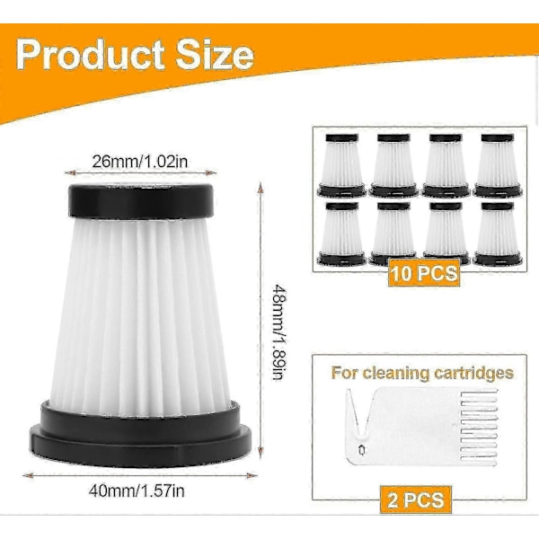 12 pak HEPA filter til Genius Invictus One 1.0p2025041100642 [DB]