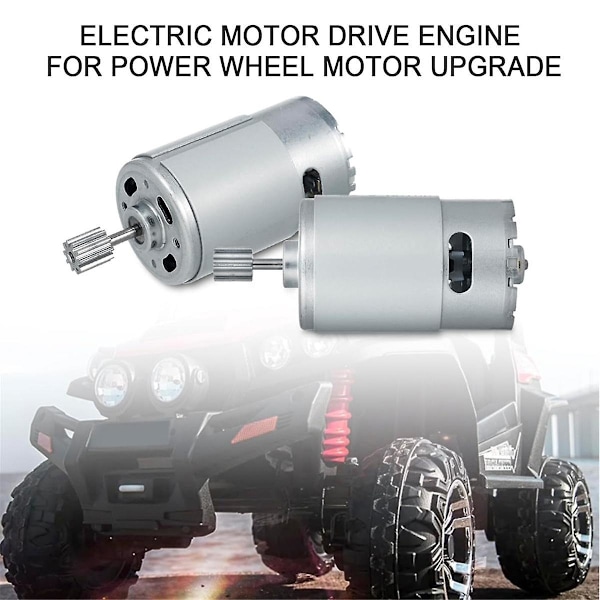24V 40000RPM Sähkömoottori 2kpl, Nopea Moottori RS555 Lasten Sähköautojen Moottorit Lasten Sähköauton Vaihdelaatikon Lisävarusteet [DB] Silver