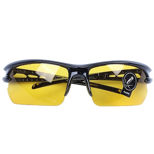Gule nattsyn HD UV 400 beskyttelse blendende polariserte kjøreglass solbriller sports riding briller briller (farge: gul) JP [db]