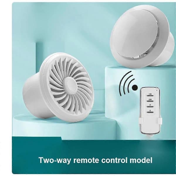 Udsugningsventilator Justerbar hastighed Kanalventilator Køkkenvindue Luftstrøm Luftrensningsventilator Ventilatorudsugning (c) EU-stik -(ws)[DB]