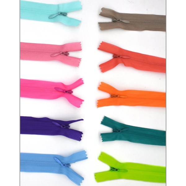 39 farger nylonspiral glidelåser for gjør-det-selv-vesker og klær