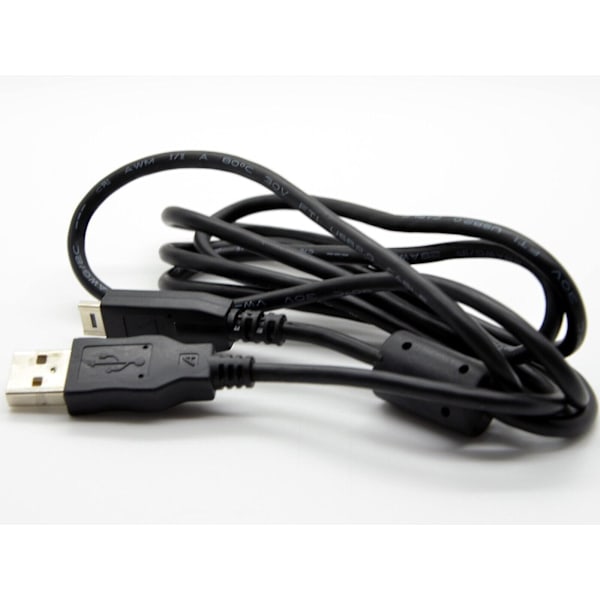 USB-tietojen synkronointi- ja latauskaapeli Panasonic Lumix DMC-TZ7 -kameralle Black