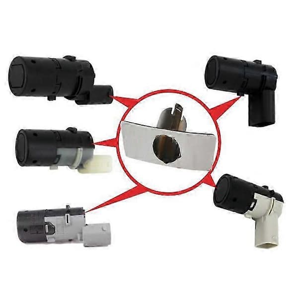 4 stk/lot parkeringssensor monteringsbrakett 66206989069 7H0919275E for - E38 E39 E46 X5 E53 E60 E61 E64 [DB] black