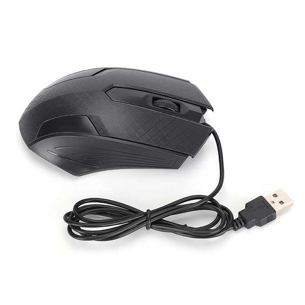 Kablet mus kontor bærbar computer værktøj 2400dpi Human Engineering Design Sort Q57 [DB]
