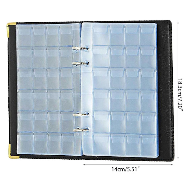 Myntsamling Bok Samling Album Oppbevaringsbok 480 Lommer For Suvenir Myntsamlere Myntoppbevaring For Etui Holde
