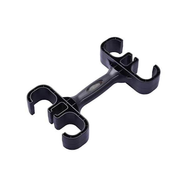 Kuntosalin vastuskuminauhakahva, kannettava kehon treeniin, pilatekseen, painonnostoon [DB] Black 24cmx13.6cmx3.8cm
