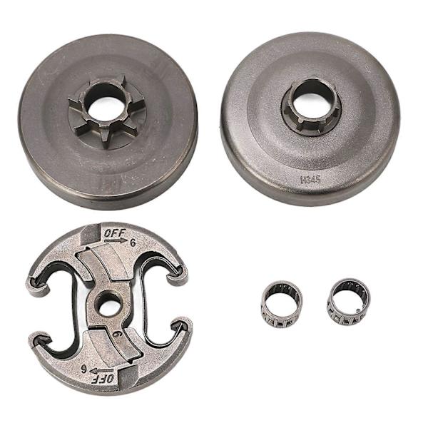0.325 7T Kjedebrems Clutch-sett 537291702 Clutchtrommel Lagersett Erstatning for Husqvarna 455 460 Rancher Kjedebrems DB