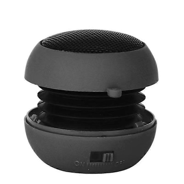 Mini Högtalare Med 3.5mm Ljudkabel Låg Spänning Inbyggt Batteri Infällbar Högtalare För [db] black