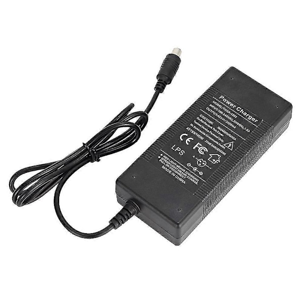 42V 1.5-2A Elektrisk Sparkesykkel Lader Litium Batterilader for M365 Elektrisk Sparkesykkel Tilbehør (EU Plugg) [db] Black