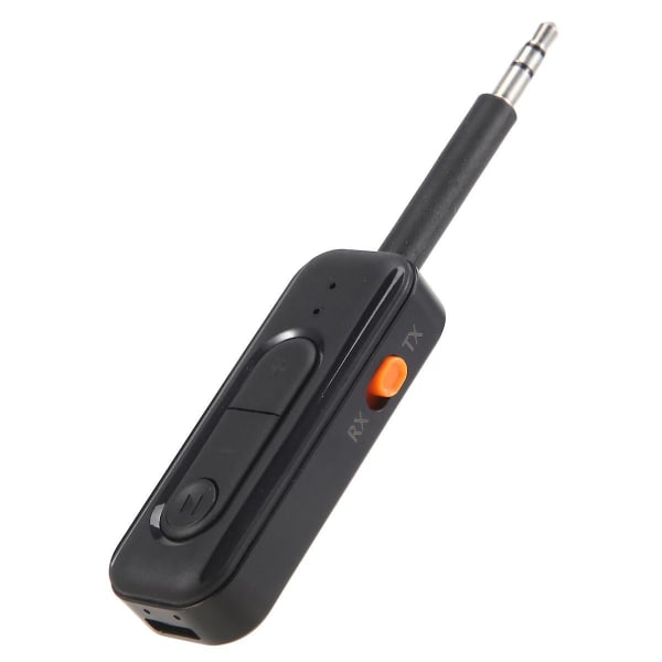 2 i 1 mottaker sender 5,2 Bluetooth 3,5 mm Aux stereo trådløs lydadapter med mikrofon for hodetelefoner TV lyd