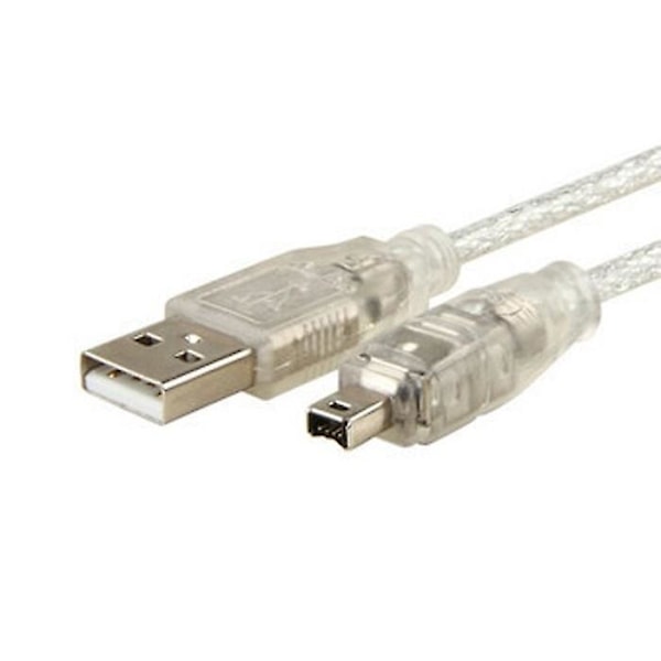USB Han til Firewire IEEE 1394 4-polet Han iLink Adapterkabel til SONY DCR-TRV75E DV (FW-037) {DB}