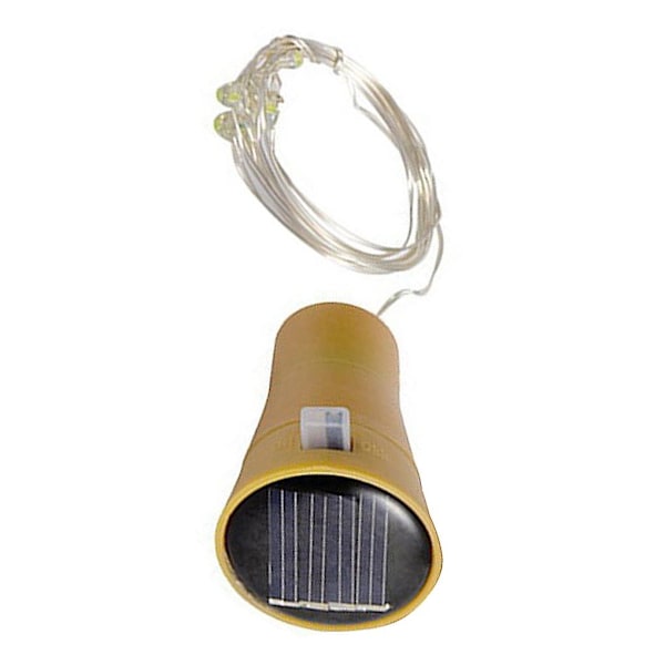 10-pack solcellslampor för vinflaskor 20 LED solkork koppartråd [DB] green 20LED