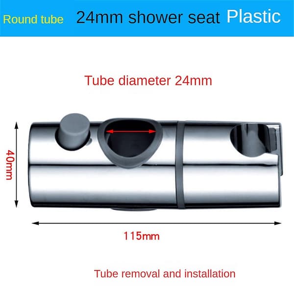 Dusjhodebrakett, Dusjhodeholdere Erstatning Dusj Riser Rail (størrelse:19mm)  [dB} 24mm