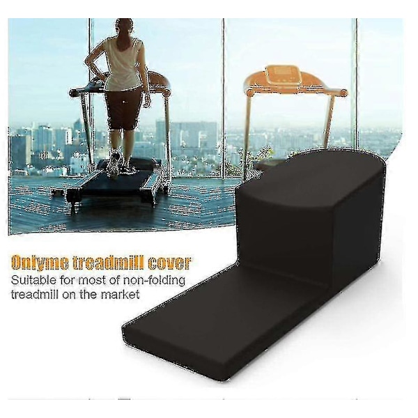 Vanntett tredemølledeksel, støvdeksel for utendørs og innendørs treningsmaskin, beste gave [DB] Black 200*95*150 cm