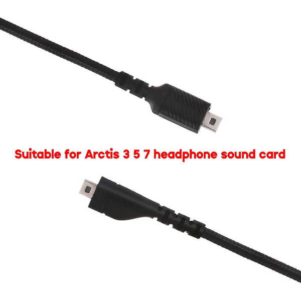 Erstatningslydkort lydkabel til Arctis 3 5 7 gaming headset usb kabel [DB]