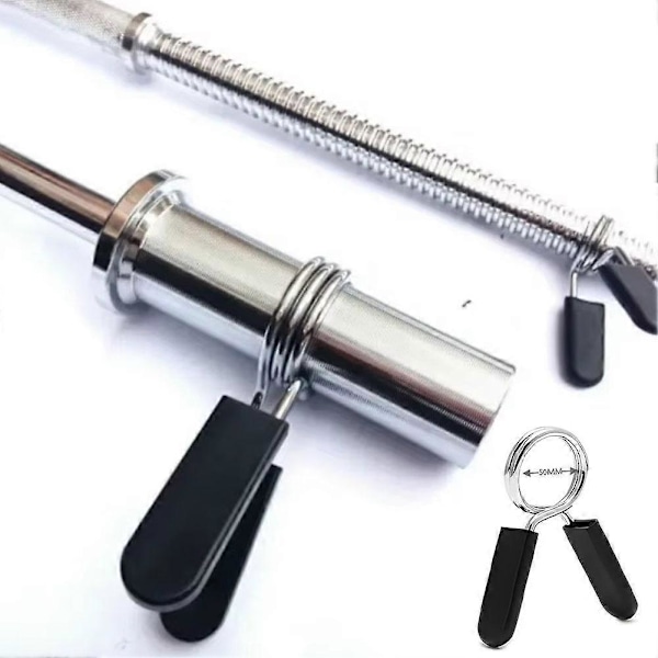 2/4 stk 25-50mm Vektstanglås Klemme Fjær Krageklips Trening Vektløfting Dumbbell Lås [DB] 25mm 4pcs