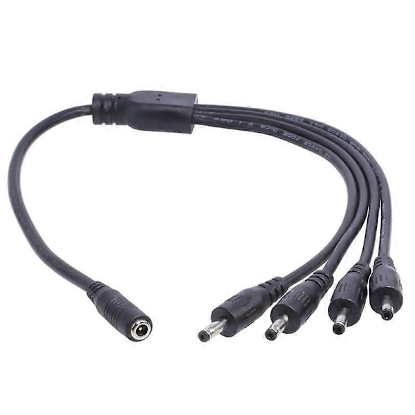 3,5 mm x 1,35 mm DC Barrel Plug Splitter Adapterkabel för Ansiktsrengörare LED [DB] One point four