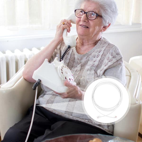 Telefonkabel 2-leder Rj11-stik til telefonledningsbrug 2M[DB]