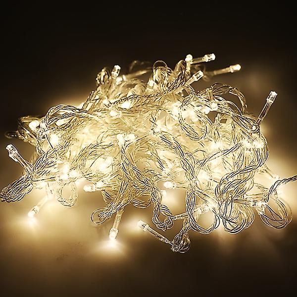 10m-100m Led Fairy String Lights Fest Bryllup Utendørs Innendørs juledekorativt lys [DB] Warm White AU Adapter 20M 200LED