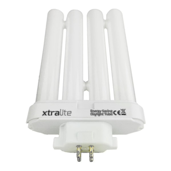 Xtralite 27w dagsljusersättningslampa för högsynsläslampor, 4 Pin Gx10q-4 Quad Tube (6500k) -ys [DB] Pack Of 2