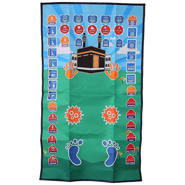 Moderne interaktive pedagogiske bønnetepper Barn Muslimske elektroniske maskiner Tilbedelse [DB] As Shown