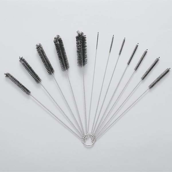 Goupillon Nettoyage, 13 Pack Brosse De Nettoyage Pour Goupillon Cuisine Bouilloire Thire Spou Buse  Nylon 10 Noir 200mm {DB}