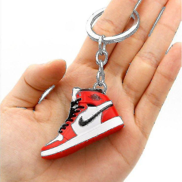 Sko Model Nøglering Taske Vedhæng 3d Mini Tredimensionelle Basketball Sko Kreative {DB}