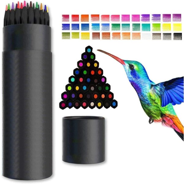 Färgpennor för vuxna, 36 ritpennor, färgpennor Skisspennor Artist Pencil Set