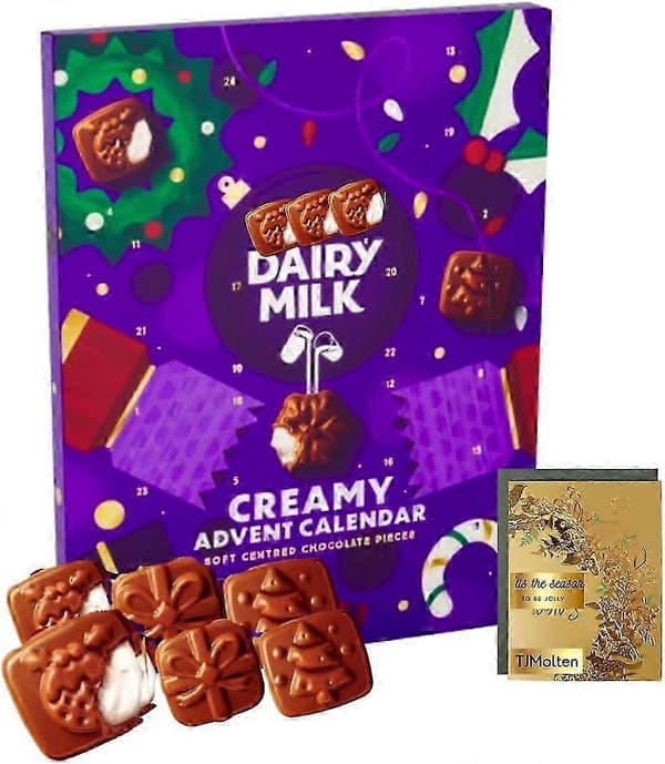 Chokolade Julekalender 2025 - Julechokolader med bløde creme-fyld