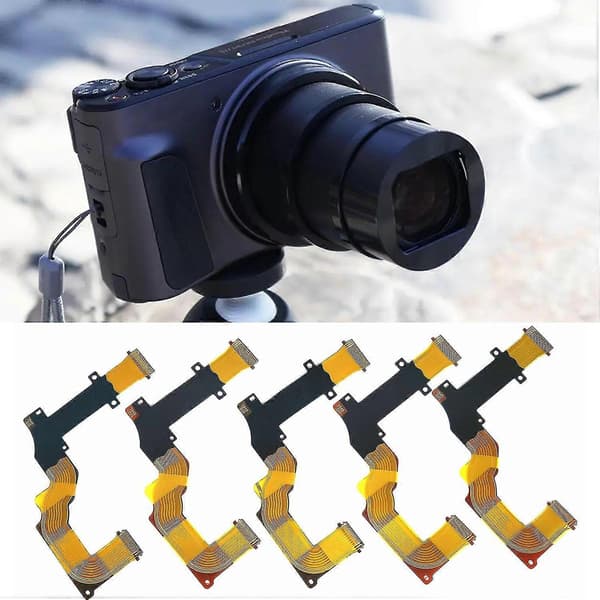 LCD-flexkabel professionella rostfria reparationsdelar axelroterande digitalkamera displayskärm flex
