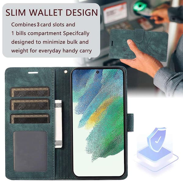 Orkidé PU Etui til Samsung Galaxy S10 [DB] Green