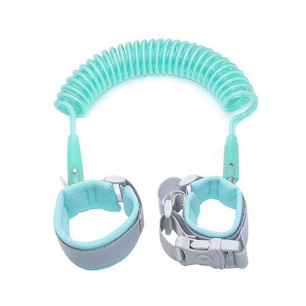 Babysele Anti-Lost Håndleddslenke Barn Utendørs Gå Håndbelte Bånd Barn Håndleddsbånd Småbarn Bånd Sikkerhetssele Stropp Tau  [dB} green 2.5m 15.5*11*3.5cm