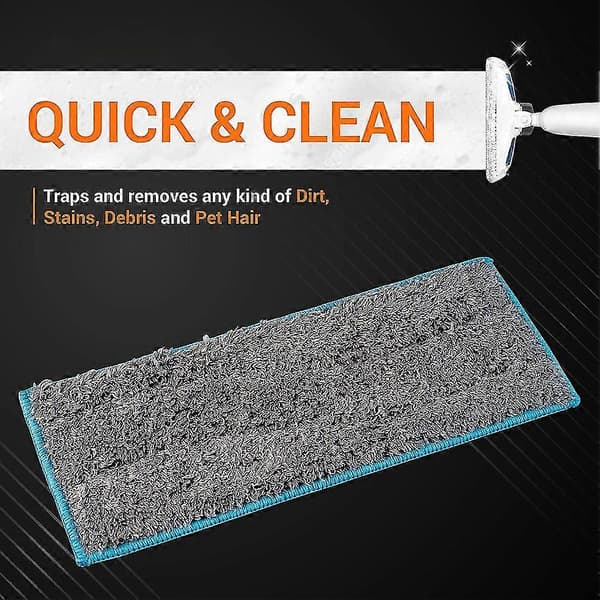 Til M6 Vaskbare og Genanvendelige Våde Moppepuder til Udskiftning - Pakke med 4 {DB}
