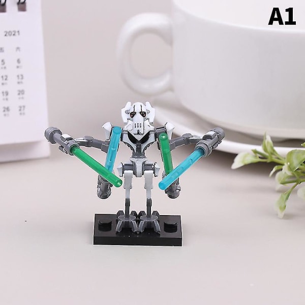 Anime Star Wars General Grievous Modell Samlet Byggeklosser Barn Leker Gave Db White A2