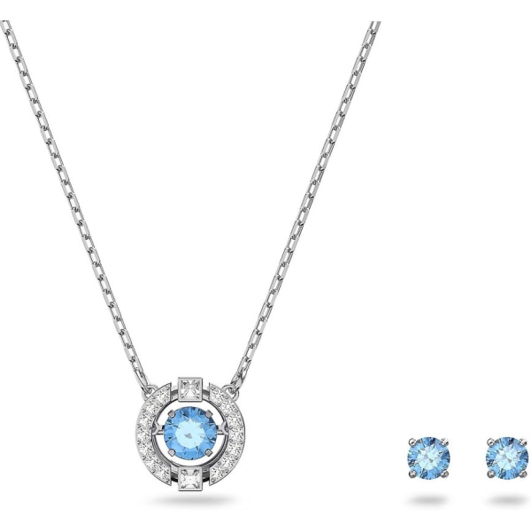 Bebetter Sparking Dance Crystal Halskjede og øredobber sett smykker samling DB Blue Jewelry Set
