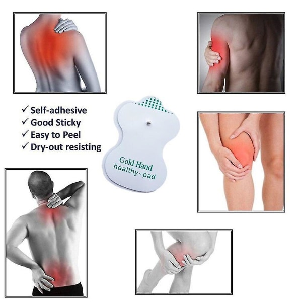 Tens/ems elektrodepuder Fisioterapia massagepuder til akupunktur Digi(10 stk)