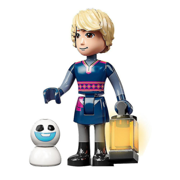 5 stk/sett Frozen-serie Minifigurer Byggesett, Elsa Anna Mini Actionfigurer Leker for Barn Db