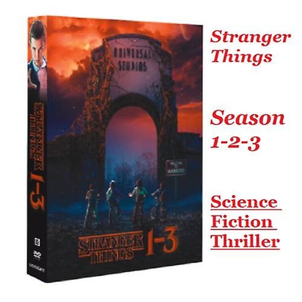 Stranger Things Sæson 1-3 Komplet 8-disc