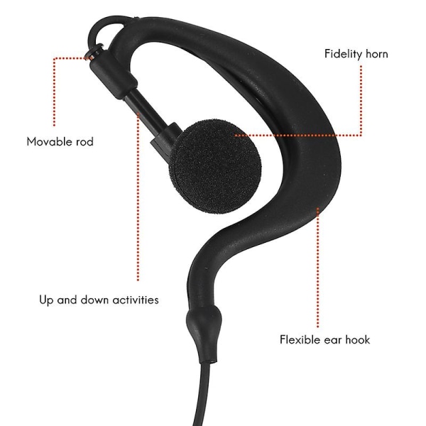 Ptt Mic G-formet øretelefon headset for Sepura Stp8000 Walkie Talkie Ham Radio Hf Transceiver Handy C1035a