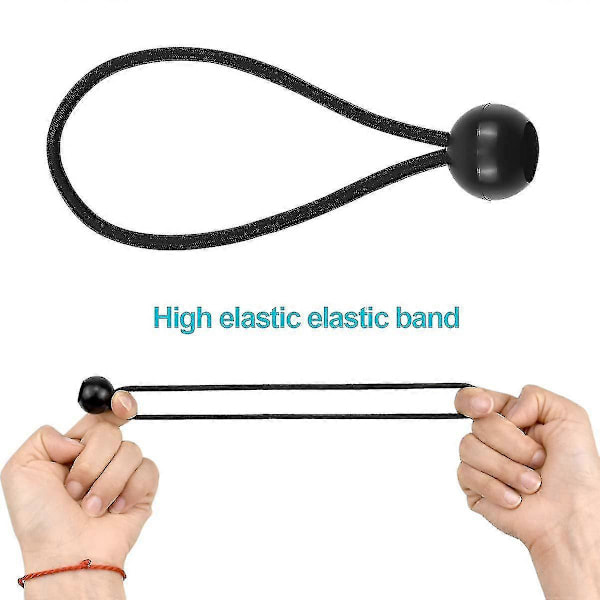 20 st Bungee Cords, Bungee Cords Boll Presenning Cord Justerbara Bungee Remmar För Tält, Camping [DB]