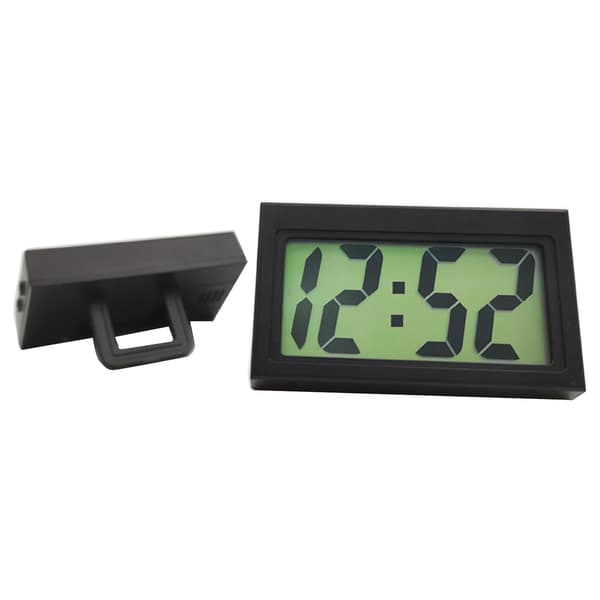 Automatisk Elektronisk Klocka Instrumentbräda Digital Display Klocka Självhäftande Mini Klocka [DB] Blue